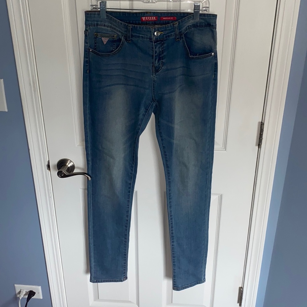 Guess Regular Fit Blue Jeans